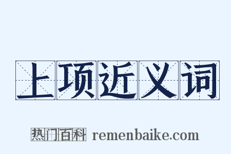 上项近义词是什么意思的图片